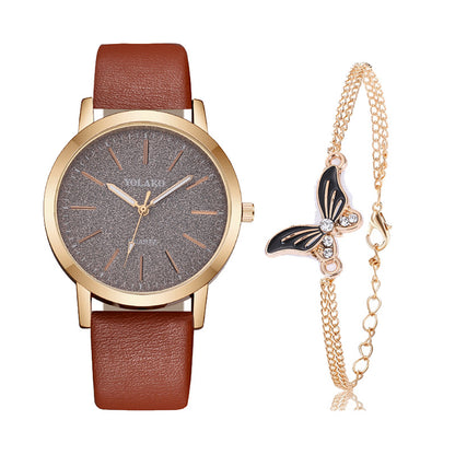 Fashion Plaid Pattern Women&#039;s Decorative Watch Foreign Trade New Simple Digital Scale Quartz Watch For Women