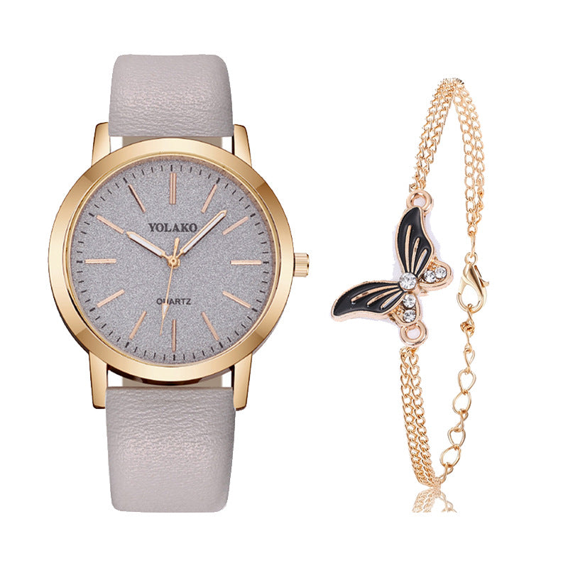 Fashion Plaid Pattern Women&#039;s Decorative Watch Foreign Trade New Simple Digital Scale Quartz Watch For Women