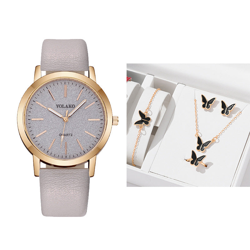 Fashion Plaid Pattern Women&#039;s Decorative Watch Foreign Trade New Simple Digital Scale Quartz Watch For Women