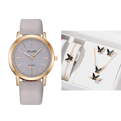 Fashion Plaid Pattern Women&#039;s Decorative Watch Foreign Trade New Simple Digital Scale Quartz Watch For Women